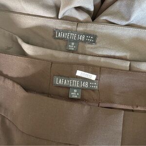 Lafayette 148 Women’s Wool Blend Straight Leg Dress Pants Bundle of 2 Size 10